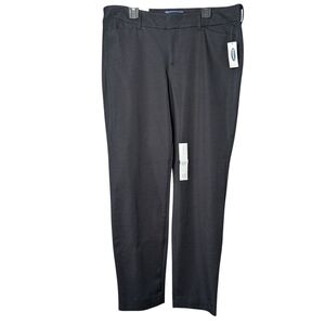 New Old Navy Women's 12 Regular Black Mid Rise Dress Pants Business Work Office